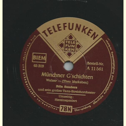 Béla Sanders und sein großes Tanz-Streichorchester - Münchner Gschichten / Hereinspaziert