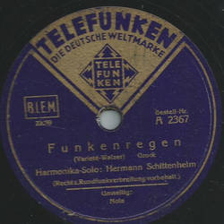 Hermann Schittenhelm, Harmonika-Solo - Nola / Funkenregen