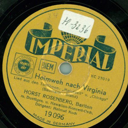 Horst Rosenberg - Donkey Serenade / Heimweh nach Virginia