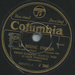 Fredo Gardoni, Manuel Puig et Leur Ensemble - La Beguine...