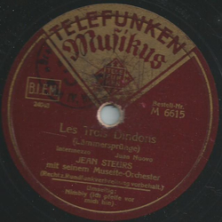 Jean Steurs mit seinem Musette-Orchester - Nimbly / Les Trois Dindons