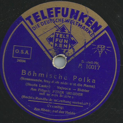 Peter Kreuder mit seinen Solisten - Am Abend auf der Heide / Böhmische Polka