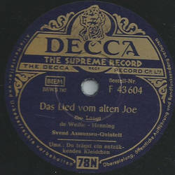 Svend Asmussen-Quintett - Du trgst ein entzckendes Kleidchen / Das Lied vom alten Joe
