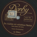 Tanz-Orchester - Du machst mir schlaflose Nchste / Wenn...