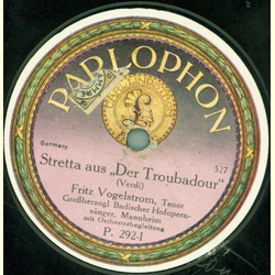 Fritz Vogelstrom / Lenghi-Cellini und Miss Carter - Stretta aus Troubadour / In unsere Heimat