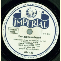 Carla Spletter und Hans Tolksdorf mit Chor - Der Zigeunerbaron