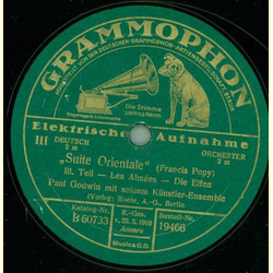 Paul Godwin und sein Künstler-Ensemble - Suite Orientale...