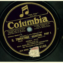 Percy Pitt Conducting the B.B.C. Wireless Symphony Orchestra - Il Trovatore 