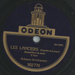 Odeon Orchester - Les Lanciers / Petersburger Schlittenfahrt 