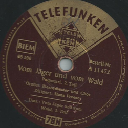 Blasorch.Hans Freese & Chor - Vom Jäger und vom Wald,...