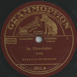 Künstler-Orchester - Im Uhrenladen / Puppe und Hampelmann