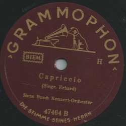 Hans Busch Konzert Orchester - Schwrmerei / Capriccio