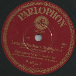 Parlophon-Streich-Orchester - Bleisoldaten / Leuchtkferchens Stelldichein