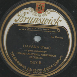 Lymans California Ambassador Orchestra -  Midnight rose / Havana