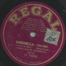 Regal dance Orchestra - Dardanella / Wyoming