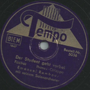 Emanuel Rambour m.s. Salonorchester - Der Student geht...