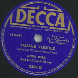 Andy Kirk and his Clouds of Joy - I wont tell a soul / Toadie Toddle