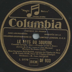 Germaine Roumans, Louis Izar - Le pays du sourire