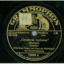 Fritz Soot mit Chor der Staatsoper - Cavalleria rustica / Der Troubadour