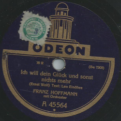 Franz Hoffmann - Ich will dein Gkck und sonst nichts...