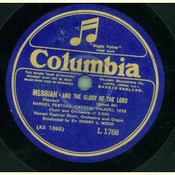 Handel Festival Choir, Henry J. Wood Orch.  - Messiah -...