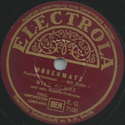 Will Glahe und sein Musette-Orchester - Hosenmatz / Auf...