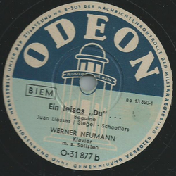 Werner Neumann (Klavier) m. s. Solisten - Schatten-Walzer / Ein leises Du ...