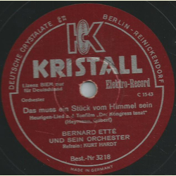 Bernard Ett, Refrain: Kurt Hardt - Das muss ein Stck...