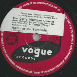 The Gerry Mulligan Quartet - Nights at the Turntable / Frenesi