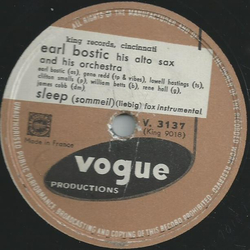 Earl Bostic his alto sax and his Orchestra - Flamingo / Sleep