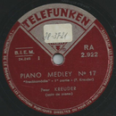 Peter Kreuder - Piano Medley No. 17