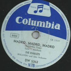 Die Starlets, Malando und sein Orchester -Madrid, Madrid, Madrid / Von Mexico bis Feuerland
