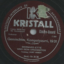 Bernhard Ett und sein Orchester, Gesang: Kurt Hardt -...