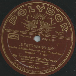 Ilja livschakoff Tanz-Orchester - Ufatonbomben, Groes...