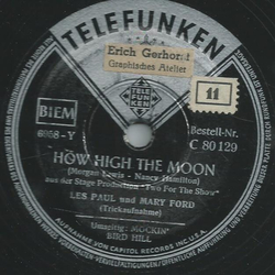 Les Paul und Mary Ford - How High The Moon / Mockin Bird Hill