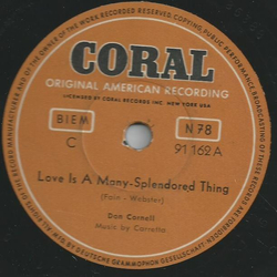 Dan Cornell - Love is a Many-Splendored Thing / The Bible tells me so