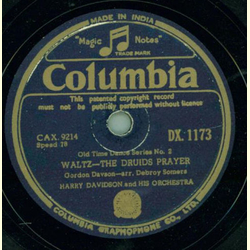 Harry Davidson and his Orchestra - Old Time Dance Series No. 1 The Lancers (2 Platten)