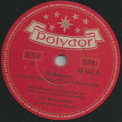 Trio Raisner,Paris, Mundharmonika - Hofkonzert 