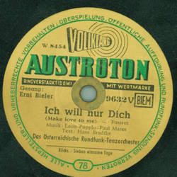 Erni Bieler - Sieben einsame Tage / Ich will nur dich