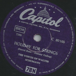 The voices of Walter Schumann; Andy Secrest, Trompeten-Solo - Dream / Holiday for Strings