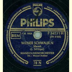 Mandolinen-Orch. - Wiener Zugvögel / Wiener Schwalben