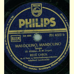 René Carol - Sarina / Mandolino, Mandolino