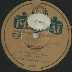 Tom Rays - Mexico / Pinsonette