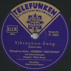 Alfred Beres mit Orchester / Salon-Orchester - Grn ist die Heide / Vibraphon-Song