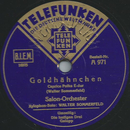 Salon-Orchester: Walter Sommerfeld - Goldhhnchen / Die...