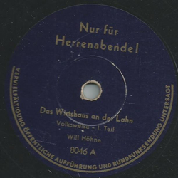 Will Hhne - Das Wirtshaus an der Lahn Teil I und II (Nur fr Herrenabende!)