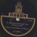 Zither, Harmonika und Klavier - O du himmelblauer See /...