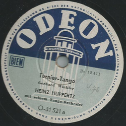 Heinz Huppertz mit seinem Tango-Orchester - Turnier-Tango / Meisterschafts-Tango