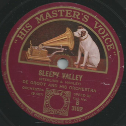 De Groot and his Orchestra - Bitter Sweet / Sleepy Valley