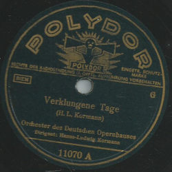 Orchester des Deutschen Opernhauses; Hans-Ludwig Kormann...